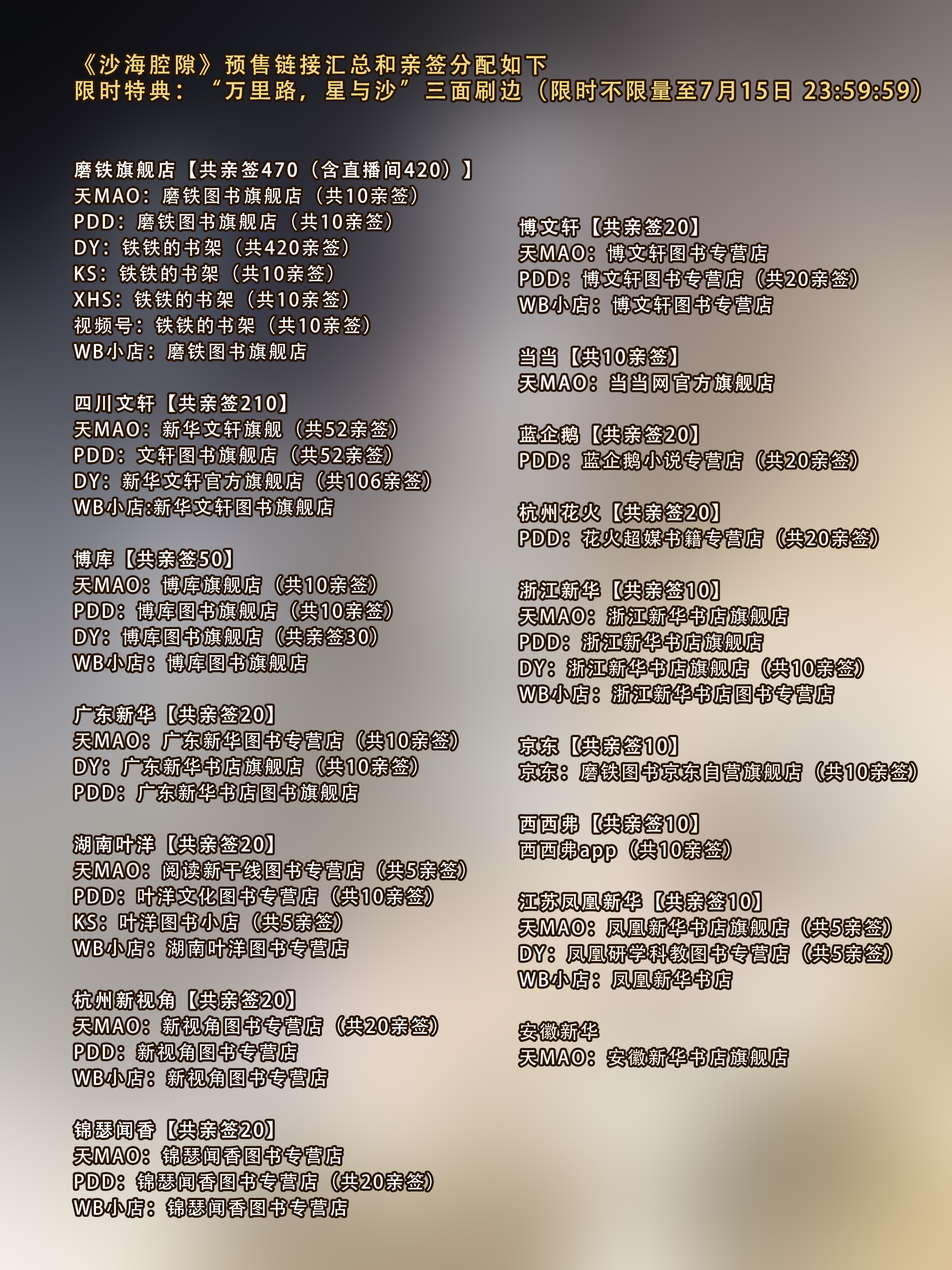 《沙海0·腔隙》预售开启